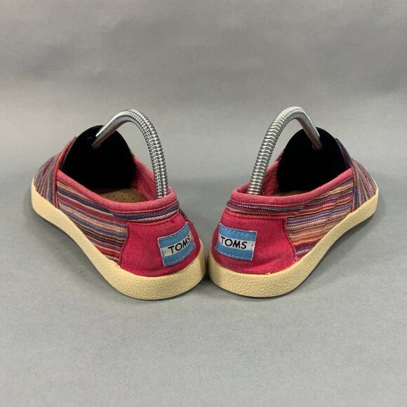 Toms Women’s Size 8 Pink Colorful Canvas Flats - Picture 6 of 10